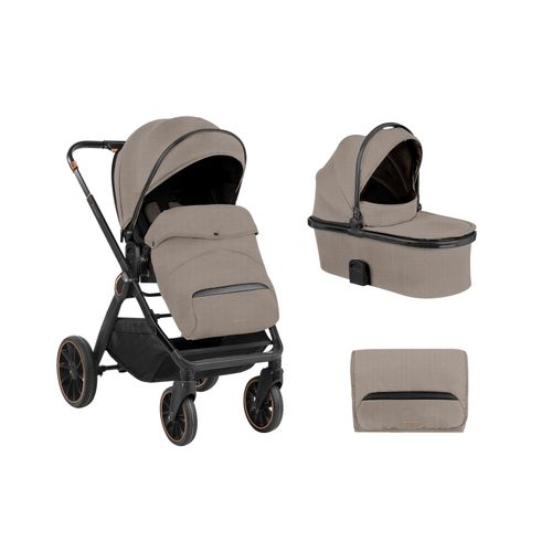 3800171210744 - Kikkaboo Kinderwagen Tiffany 2 in 1 Babywanne Sportsitz Wickeltasche PU-Räder hellbraun 3800171210744 - Kikkaboo Kinderwagen Tiffany 2 in 1 Babywanne Sportsitz Wickeltasche PU-Räder hellbraun