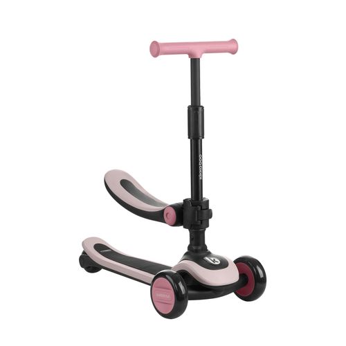 3800171211734 - Kikkaboo Kinderroller 2 in 1 Treo Laufrad Sitz faltbar Lenkerhöhe verstellbar rosa 3800171211734 - Kikkaboo Kinderroller 2 in 1 Treo Laufrad Sitz faltbar Lenkerhöhe verstellbar rosa