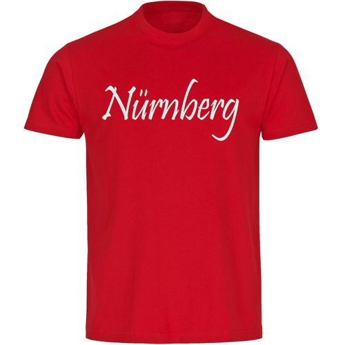 4068859161774 - multifanshop Herren T-Shirt - Nürnberg - Schriftzug - Druck weiß - Männer 4068859161774 - multifanshop Herren T-Shirt - Nürnberg - Schriftzug - Druck weiß - Männer