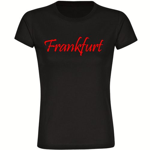 4068859158125 - multifanshop Damen T-Shirt - Frankfurt - Schriftzug - Druck rot - Frauen 4068859158125 - multifanshop Damen T-Shirt - Frankfurt - Schriftzug - Druck rot - Frauen