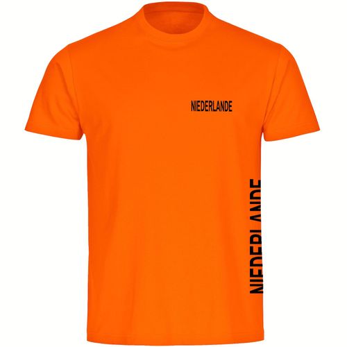 4068859457235 - multifanshop Herren T-Shirt - Niederlande - Brust & Seite - Druck schwarz - Männer 4068859457235 - multifanshop Herren T-Shirt - Niederlande - Brust & Seite - Druck schwarz - Männer