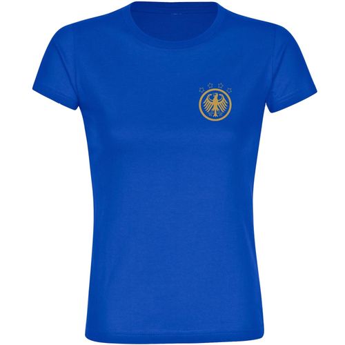 4068859271169 - multifanshop Damen T-Shirt - Deutschland - Adler Retro Gold - Druck gold metallic - Frauen 4068859271169 - multifanshop Damen T-Shirt - Deutschland - Adler Retro Gold - Druck gold metallic - Frauen