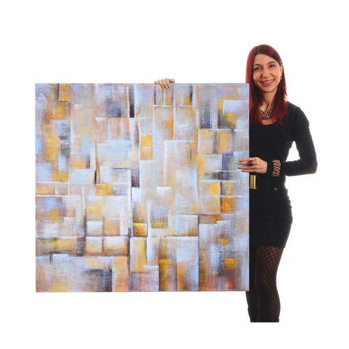 4057651173948 - Wandbild Cubes 100% handgemaltes Ölgemälde Gemälde XL 100x100cm 4057651173948 - Wandbild Cubes 100% handgemaltes Ölgemälde Gemälde XL 100x100cm