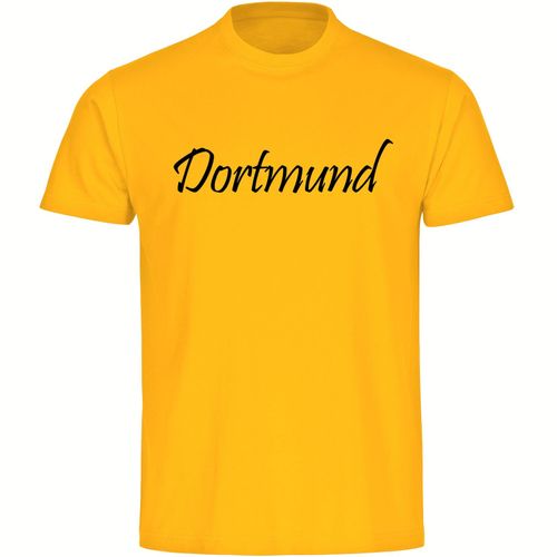 4068859190316 - multifanshop® Herren T-Shirt - Dortmund - Schriftzug - Druck schwarz - Männer