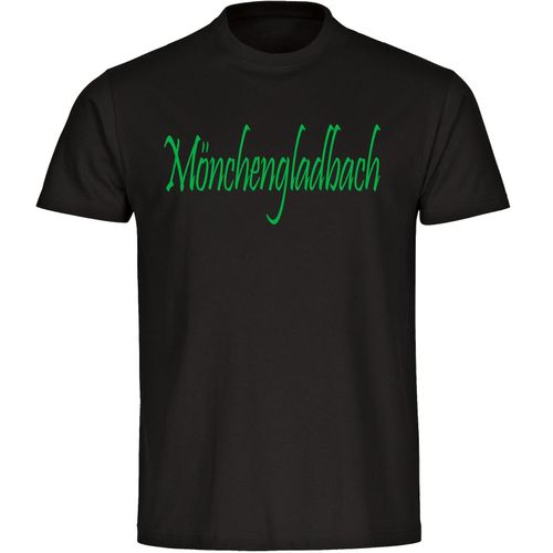4068859184131 - multifanshop Herren T-Shirt - Mönchengladbach - Schriftzug - Druck grün - Männer 4068859184131 - multifanshop Herren T-Shirt - Mönchengladbach - Schriftzug - Druck grün - Männer