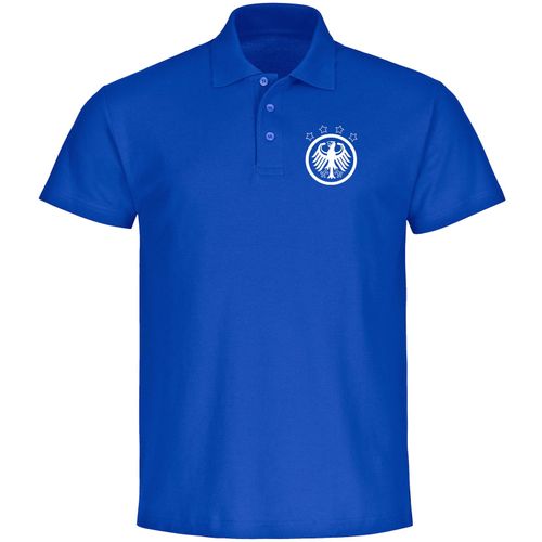 4068859409012 - multifanshop Poloshirt - Deutschland - Adler Retro - Druck weiß - Polo 4068859409012 - multifanshop Poloshirt - Deutschland - Adler Retro - Druck weiß - Polo
