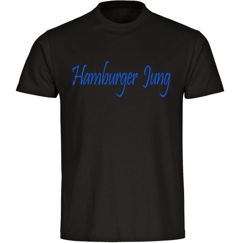4068859007683 - multifanshop Herren T-Shirt - Hamburg - Hamburger Jung - Druck blau - Männer 4068859007683 - multifanshop Herren T-Shirt - Hamburg - Hamburger Jung - Druck blau - Männer