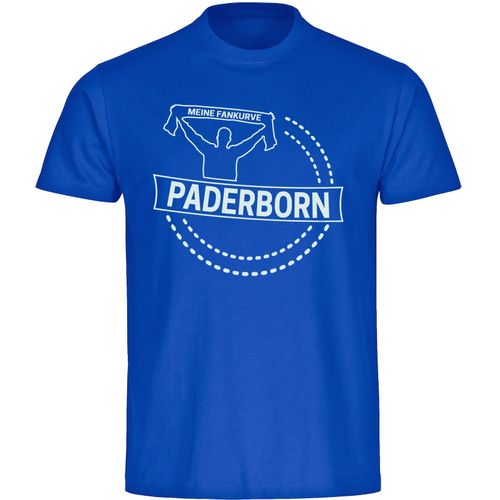 4068859056537 - multifanshop Kinder T-Shirt - Paderborn - Meine Fankurve - Druck weiß - Kind 4068859056537 - multifanshop Kinder T-Shirt - Paderborn - Meine Fankurve - Druck weiß - Kind