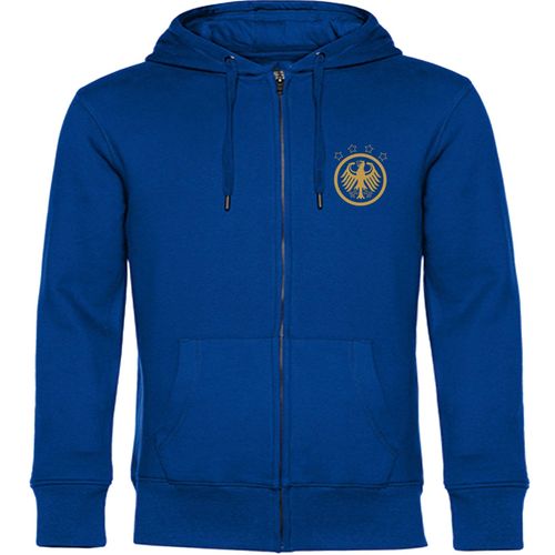 4068859408787 - multifanshop Kapuzen Sweatshirt Jacke - Deutschland - Adler Retro Gold - Druck gold metallic - Sweat 4068859408787 - multifanshop Kapuzen Sweatshirt Jacke - Deutschland - Adler Retro Gold - Druck gold metallic - Sweat