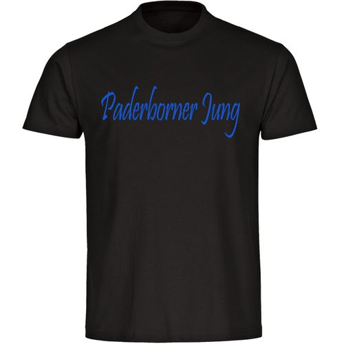 4068859064464 - multifanshop Kinder T-Shirt - Paderborn - Paderborner Jung - Druck blau - Kind