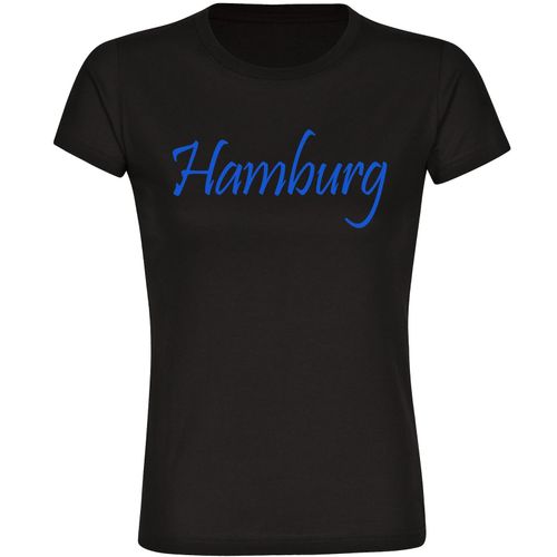 4068859009045 - multifanshop Damen T-Shirt - Hamburg - Schriftzug - Druck blau - Frauen 4068859009045 - multifanshop Damen T-Shirt - Hamburg - Schriftzug - Druck blau - Frauen