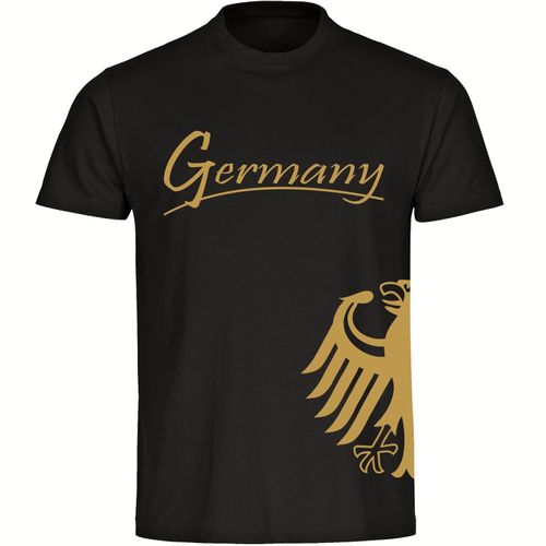 4068859359423 - multifanshop Kinder T-Shirt - Germany - Adler seitlich Gold - Druck gold metallic - Kind 4068859359423 - multifanshop Kinder T-Shirt - Germany - Adler seitlich Gold - Druck gold metallic - Kind