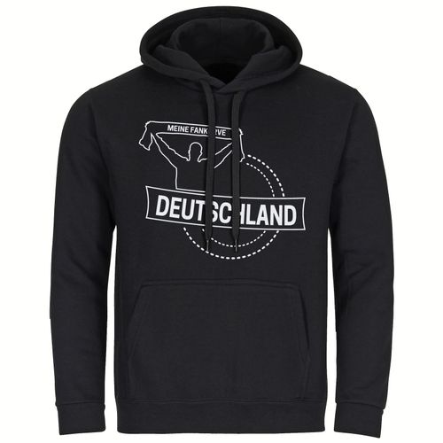 4068859269852 - multifanshop Kapuzen Sweatshirt - Deutschland - Meine Fankurve - Druck weiß - Hoodie