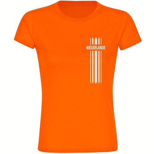 4068859459215 - multifanshop Damen T-Shirt - Niederlande - Streifen - Druck weiß - Frauen 4068859459215 - multifanshop Damen T-Shirt - Niederlande - Streifen - Druck weiß - Frauen