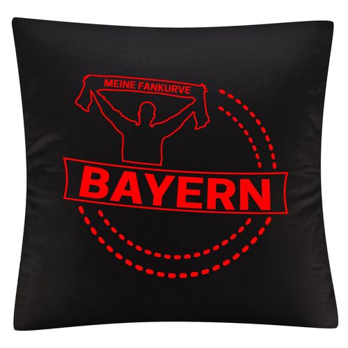 4068859133474 - multifanshop Kissenbezug - Bayern - Meine Fankurve - Druck rot - Kissen 4068859133474 - multifanshop Kissenbezug - Bayern - Meine Fankurve - Druck rot - Kissen