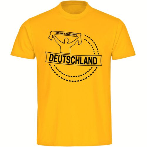 4068859250133 - multifanshop Herren T-Shirt - Deutschland - Meine Fankurve - Druck schwarz - Männer 4068859250133 - multifanshop Herren T-Shirt - Deutschland - Meine Fankurve - Druck schwarz - Männer