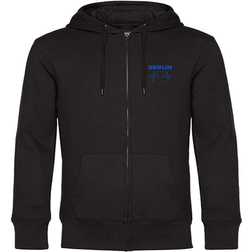 4068859032524 - multifanshop Kapuzen Sweatshirt Jacke - Berlin blau - Herzschlag - Druck blau - Sweat 4068859032524 - multifanshop Kapuzen Sweatshirt Jacke - Berlin blau - Herzschlag - Druck blau - Sweat