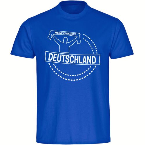 4068859260378 - multifanshop Kinder T-Shirt - Deutschland - Meine Fankurve - Druck weiß - Kind