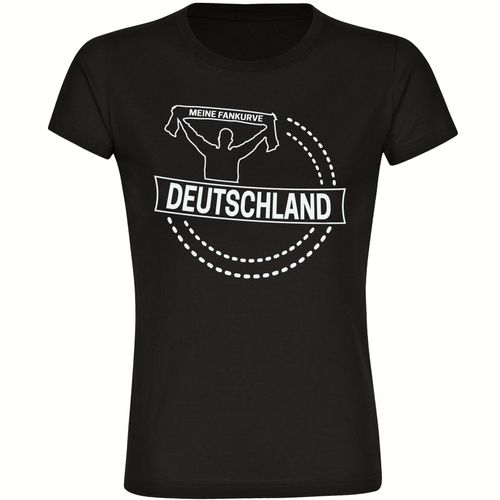 4068859269012 - multifanshop Damen T-Shirt - Deutschland - Meine Fankurve - Druck weiß - Frauen 4068859269012 - multifanshop Damen T-Shirt - Deutschland - Meine Fankurve - Druck weiß - Frauen