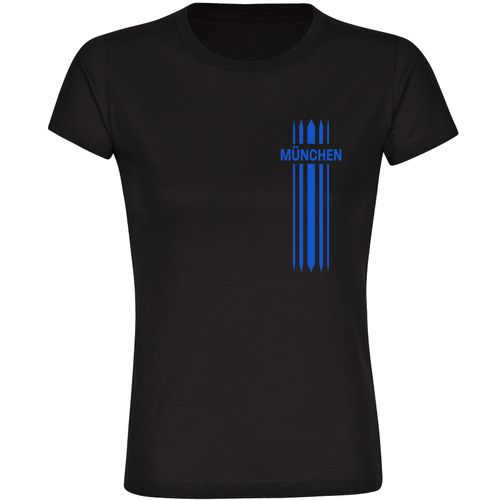 4068859048464 - multifanshop Damen T-Shirt - München blau - Streifen - Druck blau - Frauen 4068859048464 - multifanshop Damen T-Shirt - München blau - Streifen - Druck blau - Frauen