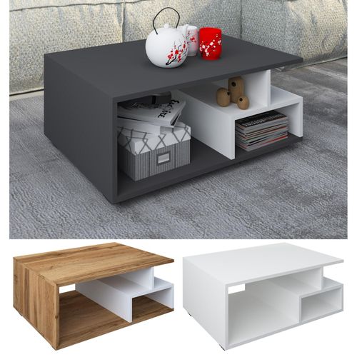 4051814422386 - Holz Couchtisch Sofatisch mit ausreichend Stauraum Maße ca H 40 x B 80 x T 50 cm Wohnzimmertisch - Sulas 4051814422386 - Holz Couchtisch Sofatisch mit ausreichend Stauraum Maße ca H 40 x B 80 x T 50 cm Wohnzimmertisch - Sulas