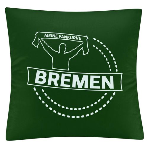 4068859178482 - multifanshop Kissenbezug - Bremen - Meine Fankurve - Druck weiß - Kissen 4068859178482 - multifanshop Kissenbezug - Bremen - Meine Fankurve - Druck weiß - Kissen