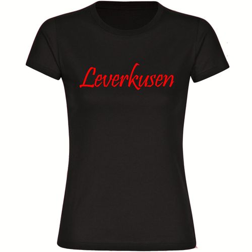 4068859160586 - multifanshop Damen T-Shirt - Leverkusen - Schriftzug - Druck rot - Frauen 4068859160586 - multifanshop Damen T-Shirt - Leverkusen - Schriftzug - Druck rot - Frauen