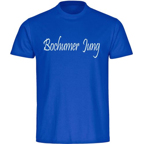 4068859061395 - multifanshop Herren T-Shirt - Bochum - Bochumer Jung - Druck weiß - Männer