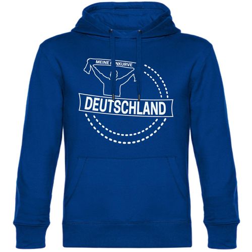 4068859265649 - multifanshop Kapuzen Sweatshirt - Deutschland - Meine Fankurve - Druck weiß - Hoodie