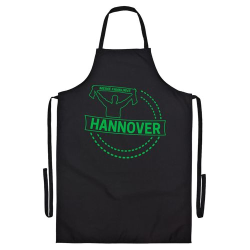 4068859179113 - multifanshop Grillschürze - Hannover - Meine Fankurve - Druck grün - Schürze