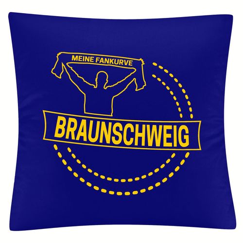 4068859204112 - multifanshop Kissenbezug - Braunschweig - Meine Fankurve - Druck gelb - Kissen 4068859204112 - multifanshop Kissenbezug - Braunschweig - Meine Fankurve - Druck gelb - Kissen