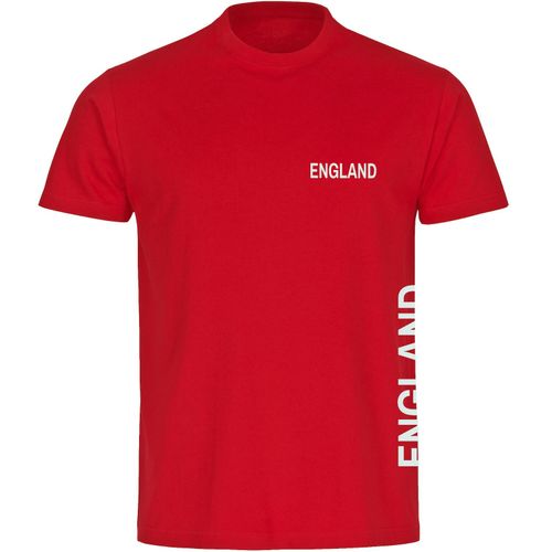 4068859210038 - multifanshop Kinder T-Shirt - England - Brust & Seite - Druck weiß - Kind