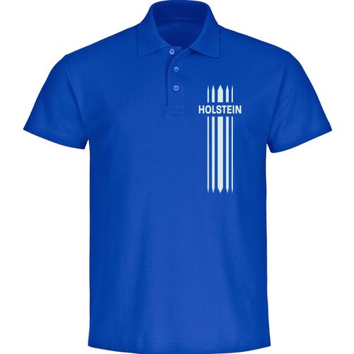 4068859402617 - multifanshop Poloshirt - Holstein - Streifen - Druck weiß - Polo 4068859402617 - multifanshop Poloshirt - Holstein - Streifen - Druck weiß - Polo