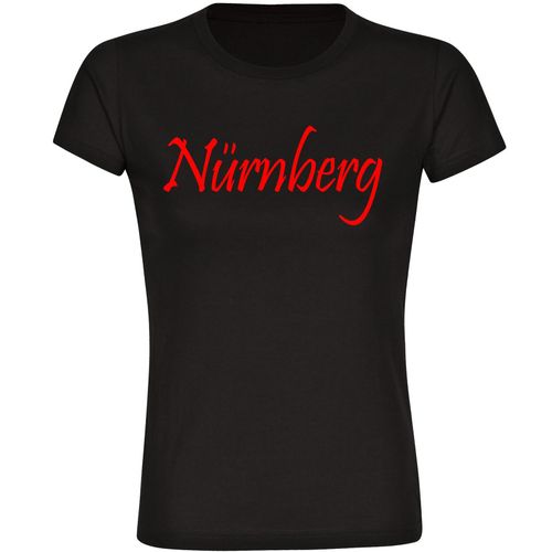 4068859161828 - multifanshop Damen T-Shirt - Nürnberg - Schriftzug - Druck rot - Frauen 4068859161828 - multifanshop Damen T-Shirt - Nürnberg - Schriftzug - Druck rot - Frauen