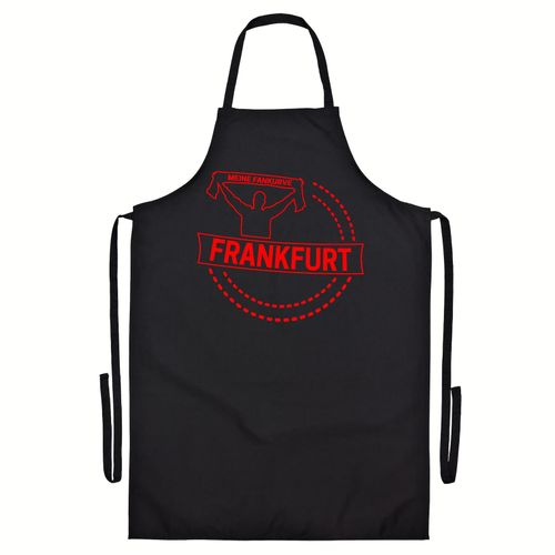 4068859135775 - multifanshop Grillschürze - Frankfurt - Meine Fankurve - Druck rot - Schürze