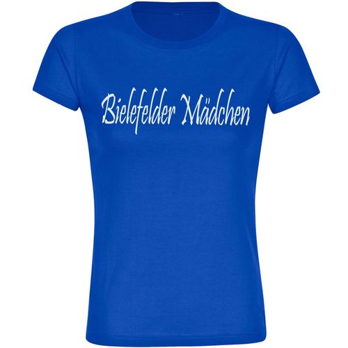4068859061043 - multifanshop Damen T-Shirt - Bielefeld - Bielefelder Mädchen - Druck weiß - Frauen 4068859061043 - multifanshop Damen T-Shirt - Bielefeld - Bielefelder Mädchen - Druck weiß - Frauen