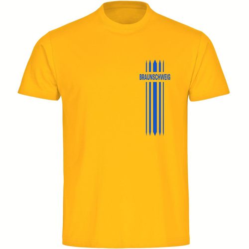 4068859202439 - multifanshop Kinder T-Shirt - Braunschweig - Streifen - Druck blau - Kind 4068859202439 - multifanshop Kinder T-Shirt - Braunschweig - Streifen - Druck blau - Kind