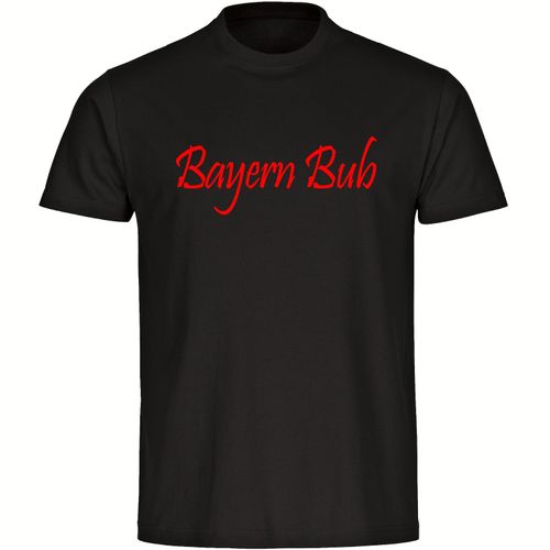 4068859149154 - multifanshop Herren T-Shirt - Bayern - Bayern Bub - Druck rot - Männer