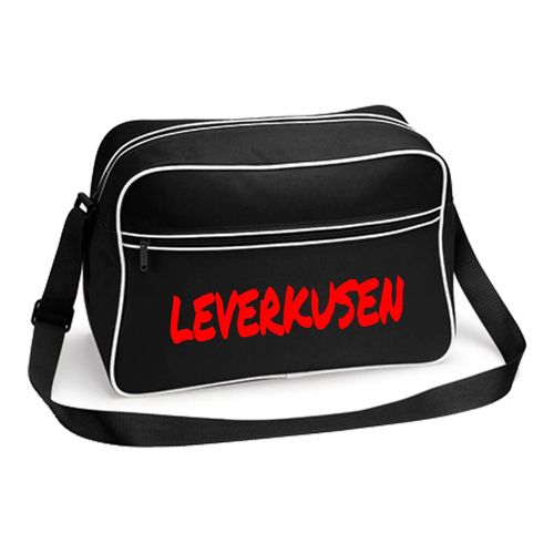 4068859489397 - multifanshop Retrotasche - Leverkusen - Textmarker - Druck rot - Tasche