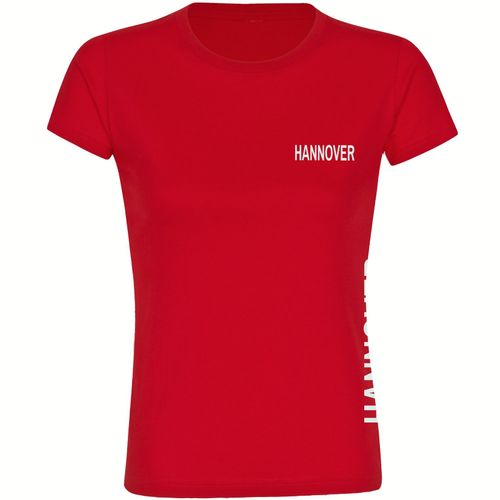 4068859405113 - multifanshop Damen T-Shirt - Hannover - Brust & Seite - Druck weiß - Frauen 4068859405113 - multifanshop Damen T-Shirt - Hannover - Brust & Seite - Druck weiß - Frauen