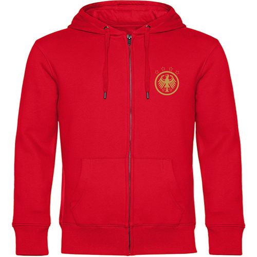 4068859407575 - multifanshop Kapuzen Sweatshirt Jacke - Deutschland - Adler Retro Gold - Druck gold metallic - Sweat 4068859407575 - multifanshop Kapuzen Sweatshirt Jacke - Deutschland - Adler Retro Gold - Druck gold metallic - Sweat