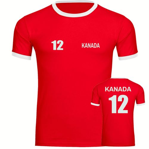4068859219734 - multifanshop Kontrast T-Shirt - Kanada - Trikot Nummer 12 - Druck weiß - Männer 4068859219734 - multifanshop Kontrast T-Shirt - Kanada - Trikot Nummer 12 - Druck weiß - Männer