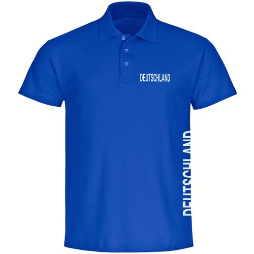 4068859269562 - multifanshop Poloshirt - Deutschland - Brust & Seite - Druck weiß - Polo