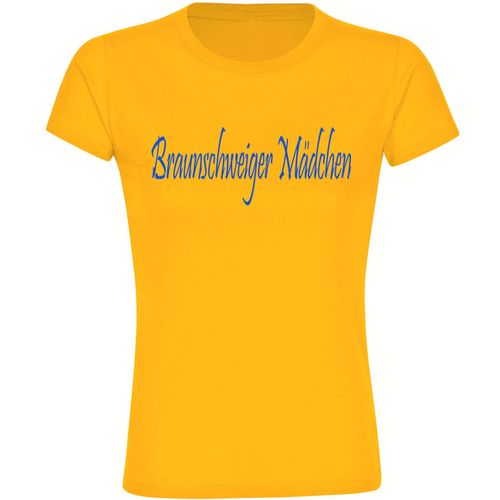 4068859205812 - multifanshop Kinder T-Shirt - Braunschweig - Braunschweiger Mädchen - Druck blau - Kind 4068859205812 - multifanshop Kinder T-Shirt - Braunschweig - Braunschweiger Mädchen - Druck blau - Kind