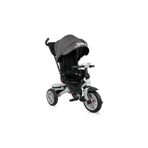 3800151978886 - Tricycle Speedy Luftreifen drehbarer Sitz Musik Licht Schubstange schwarz grau