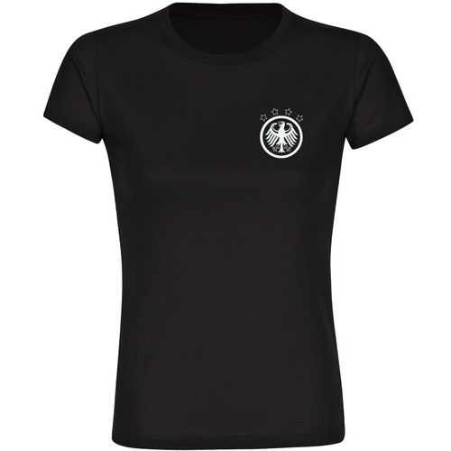 4068859263089 - multifanshop Damen T-Shirt - Deutschland - Adler Retro - Druck weiß - Frauen 4068859263089 - multifanshop Damen T-Shirt - Deutschland - Adler Retro - Druck weiß - Frauen