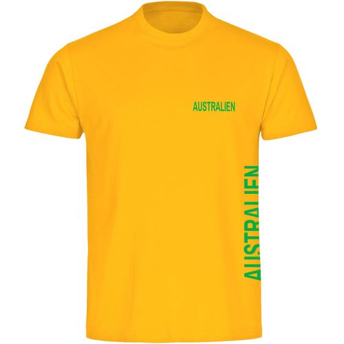 4068859278250 - multifanshop Kinder T-Shirt - Australien - Brust & Seite - Druck grün - Kind