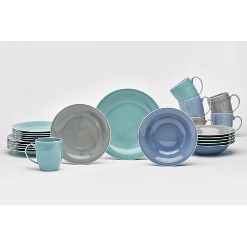 4009290166522 - Kombiservice VAN WELL Geschirr-Set Service Life Geschirr-Sets Gr 24 tlg bunt (grau grün blau) Geschirr-Sets für 6 Personen ausdrucksstarker Farbmix 24 Teile 4009290166522 - Kombiservice VAN WELL Geschirr-Set Service Life Geschirr-Sets Gr 24 tlg bunt (grau grün blau) Geschirr-Sets für 6 Personen ausdrucksstarker Farbmix 24 Teile