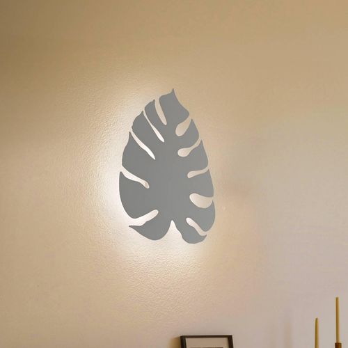 5901780559465 - Wandleuchte Monstera Blattform 3 x G9 Stahl beige