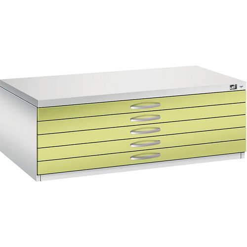 4067521472095 - Zeichnungsschrank DIN A1 5 Schubladen Höhe 420 mm lichtgrau viridingrün C+P 4067521472095 - Zeichnungsschrank DIN A1 5 Schubladen Höhe 420 mm lichtgrau viridingrün C+P